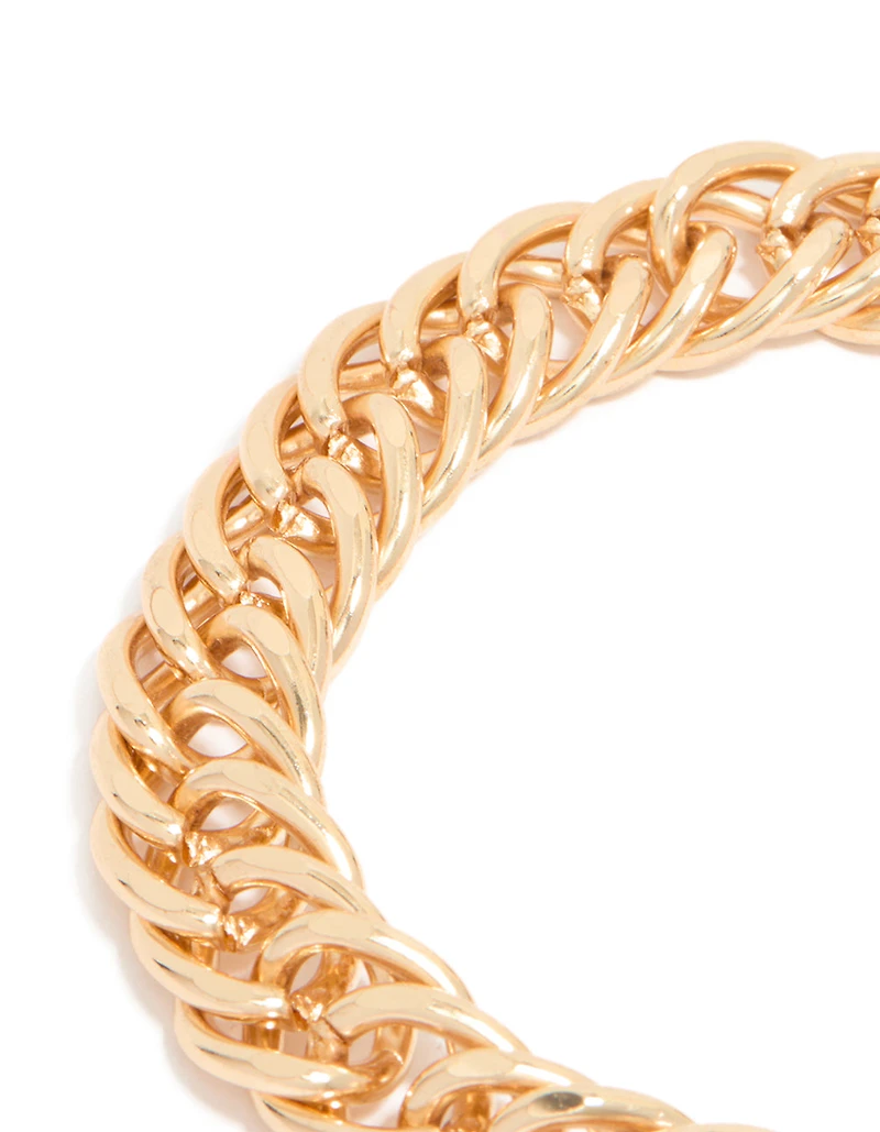 Gold Chain Link Bracelet