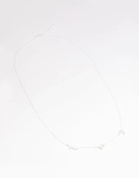 Sterling Silver Etched Butterfly Necklace