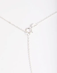 Sterling Silver Cubic Zirconia Heart Necklace