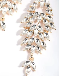 Navette Diamante Drop Earrings
