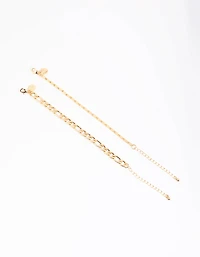 Gold Plated Mixed Chain Bracelet Set