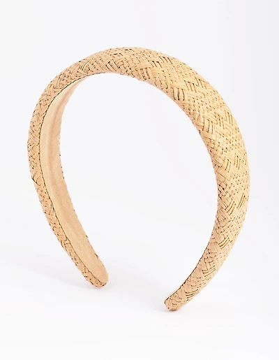 Straw Padded Alice Band