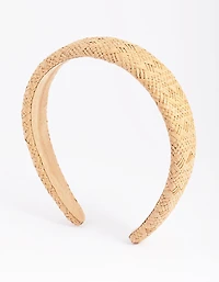Straw Padded Alice Band