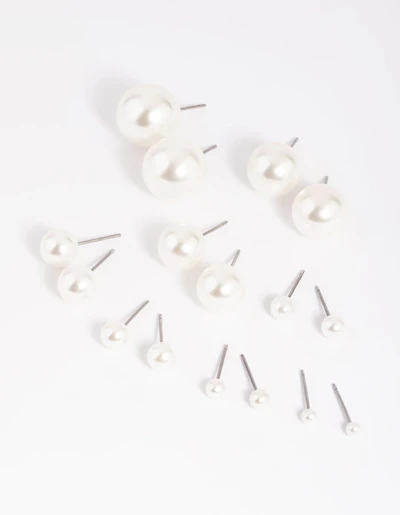Pack de 8 Clous en Perle d’Argent