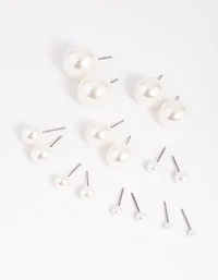 Pack de 8 Clous en Perle d’Argent