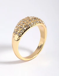 Gold Diamante Ring