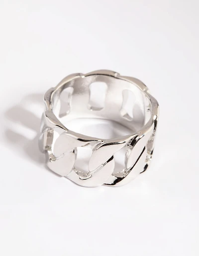 Silver Chain Link Ring