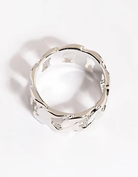 Silver Chain Link Ring