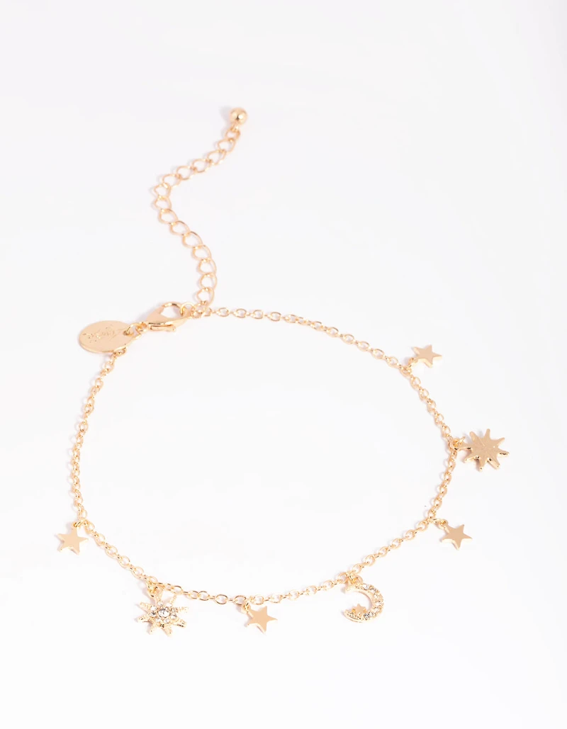 Gold Celestial Anklet
