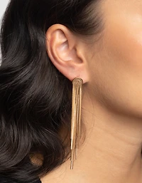 Gold Waterfall Drop Earrings