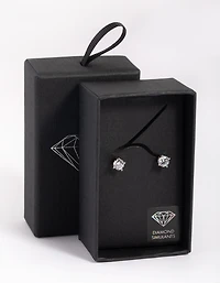 Silver Cubic Zirconia Stud Earrings