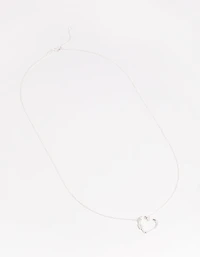 Sterling Silver Heart Pendant Necklace