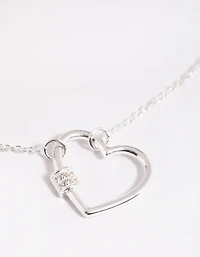 Sterling Silver Heart Pendant Necklace