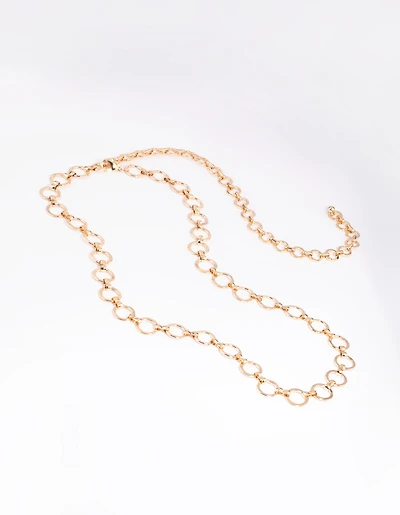 Gold Circular Link Belt