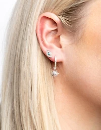 SIlver Plated Evil Eye & Star Earring Stack Pack