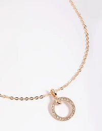 Gold Diamante Perfect Cut Necklace