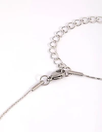 Waterproof Stainless Steel Cubic Zirconia Solitaire Necklace
