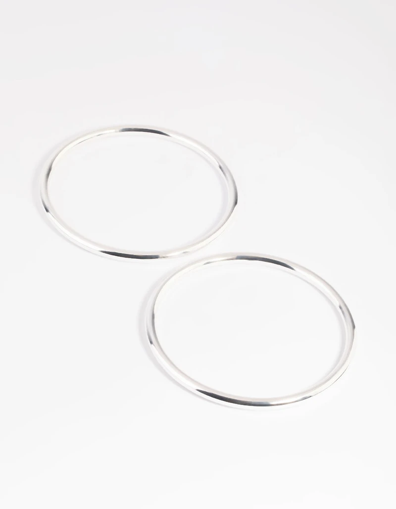 Silver Plated Bangle Set