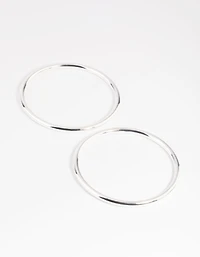Silver Plated Bangle Set