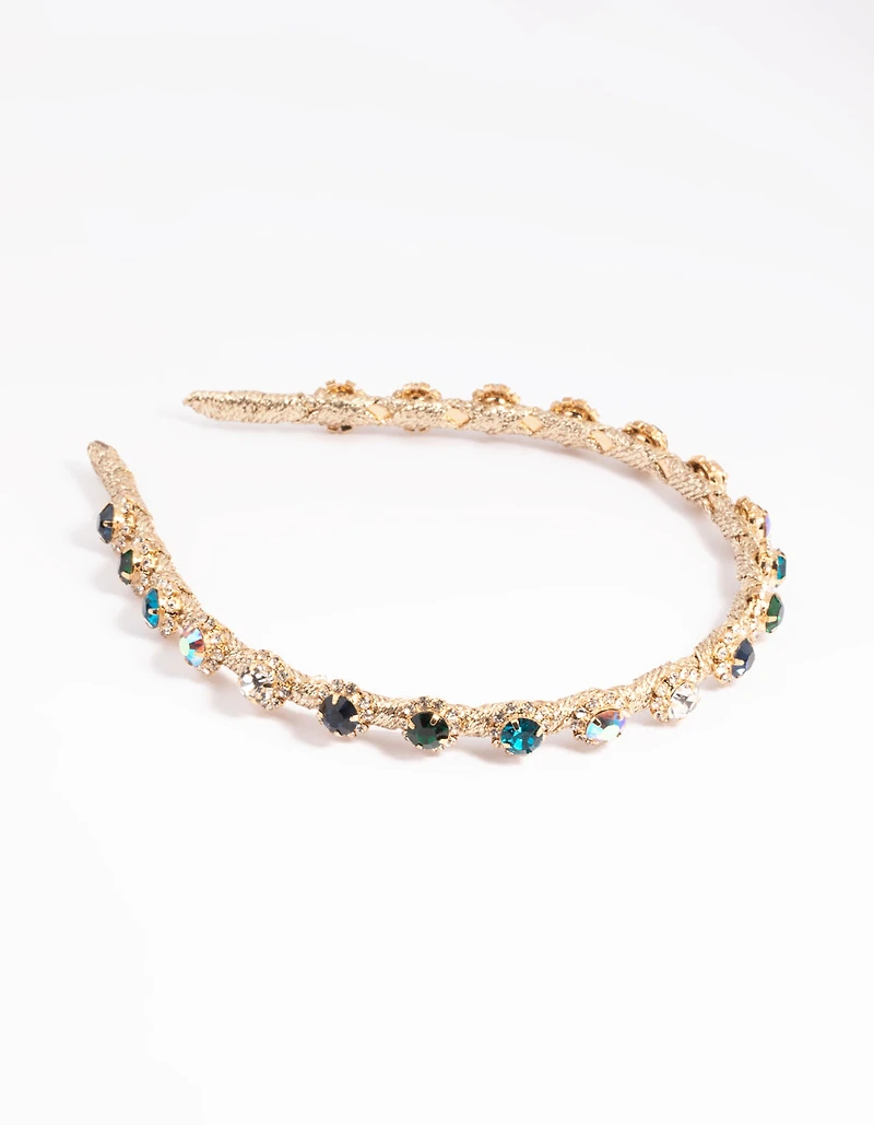 Thread Wrapped Diamante Headband