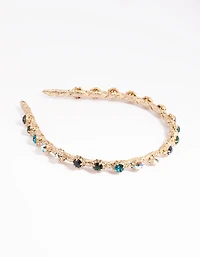 Thread Wrapped Diamante Headband