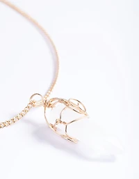 Clear Quartz Shard Necklace