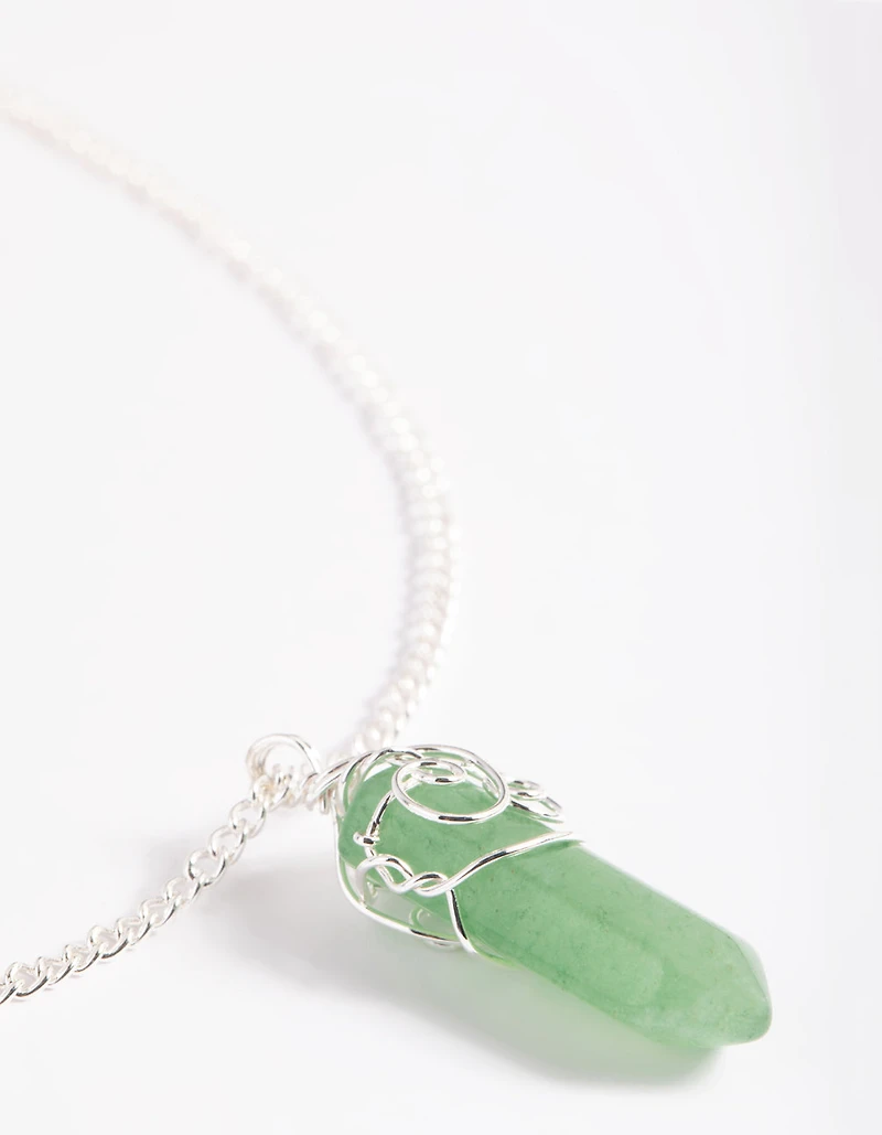 Green Aventurine Shard Necklace