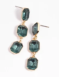 Emerald Green Drop Earrings