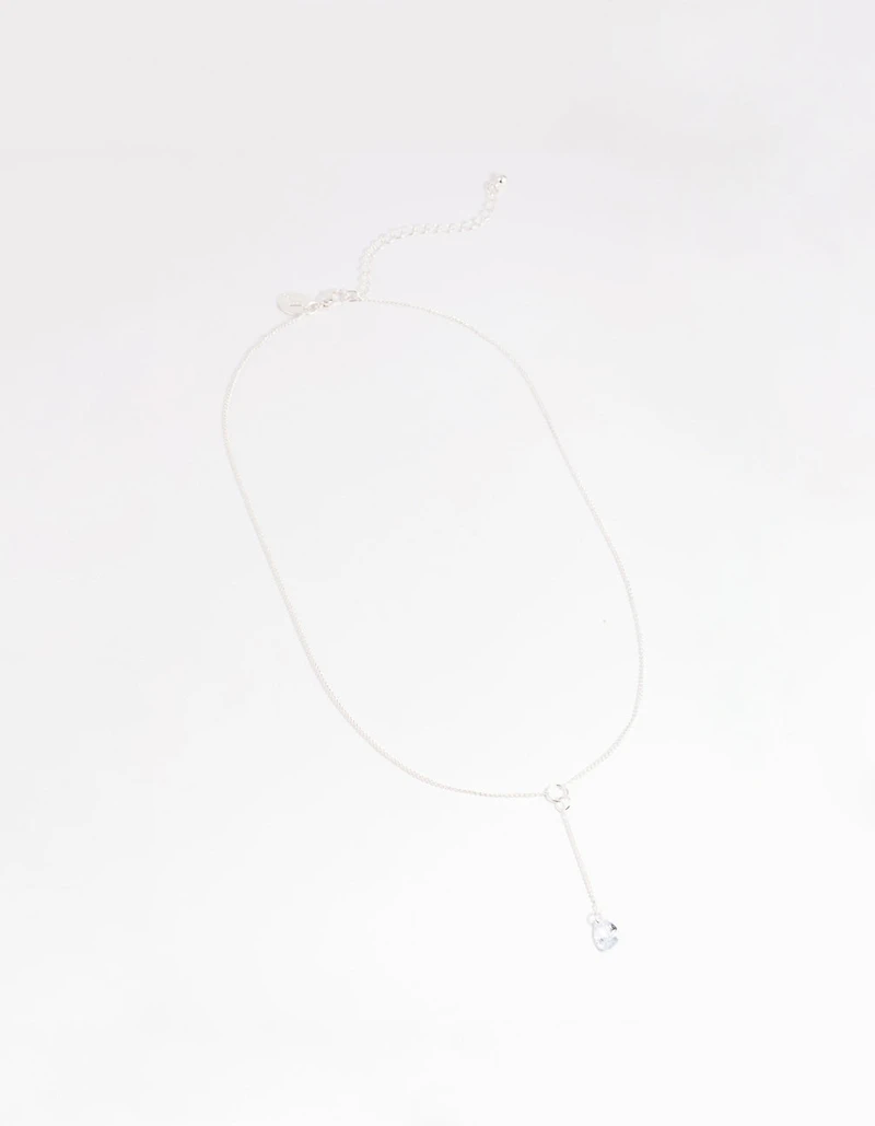Collier Lariat en Diamants d’Argent