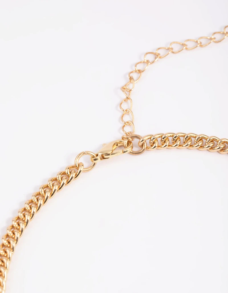 Green Stone & Pearl Collar Necklace