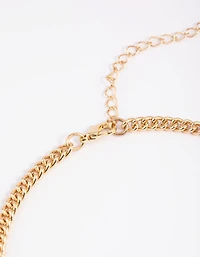 Green Stone & Pearl Collar Necklace