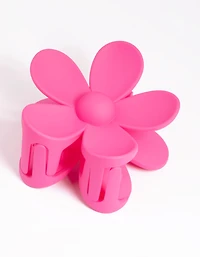 90s Pink Daisy Flower Claw Clip