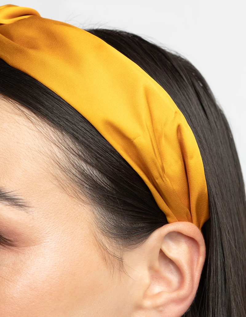 Yellow Twisted Knot Headband