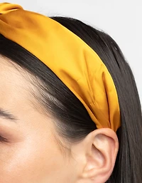 Yellow Twisted Knot Headband