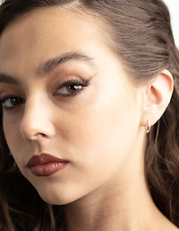 Sterling Silver Twisted Rope Hoop Earrings
