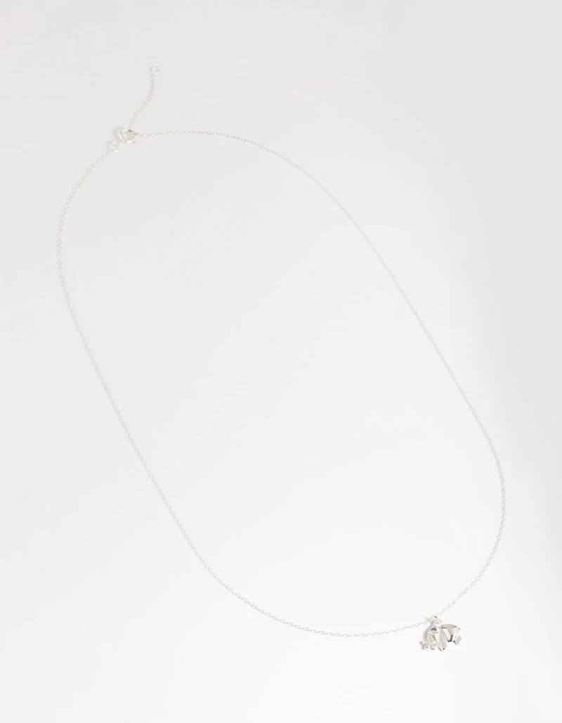Sterling Silver Elephant Necklace