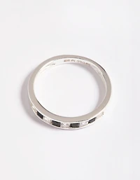 Sterling Silver Cubic Zirconia Band Ring