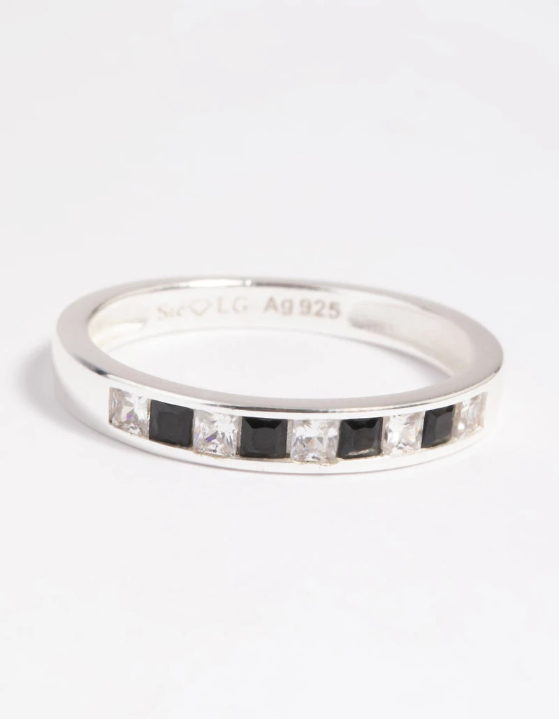 Sterling Silver Cubic Zirconia Band Ring