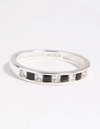 Sterling Silver Cubic Zirconia Band Ring