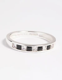 Sterling Silver Cubic Zirconia Band Ring
