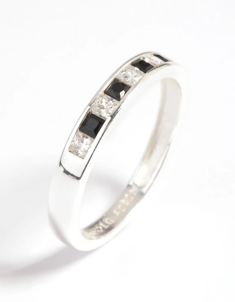 Sterling Silver Cubic Zirconia Band Ring