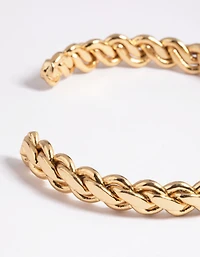 Gold Plated Woven Bracelet