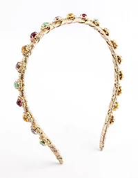 Mixed Stone Diamante Headband