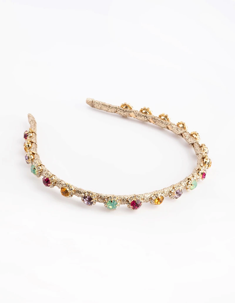 Mixed Stone Diamante Headband