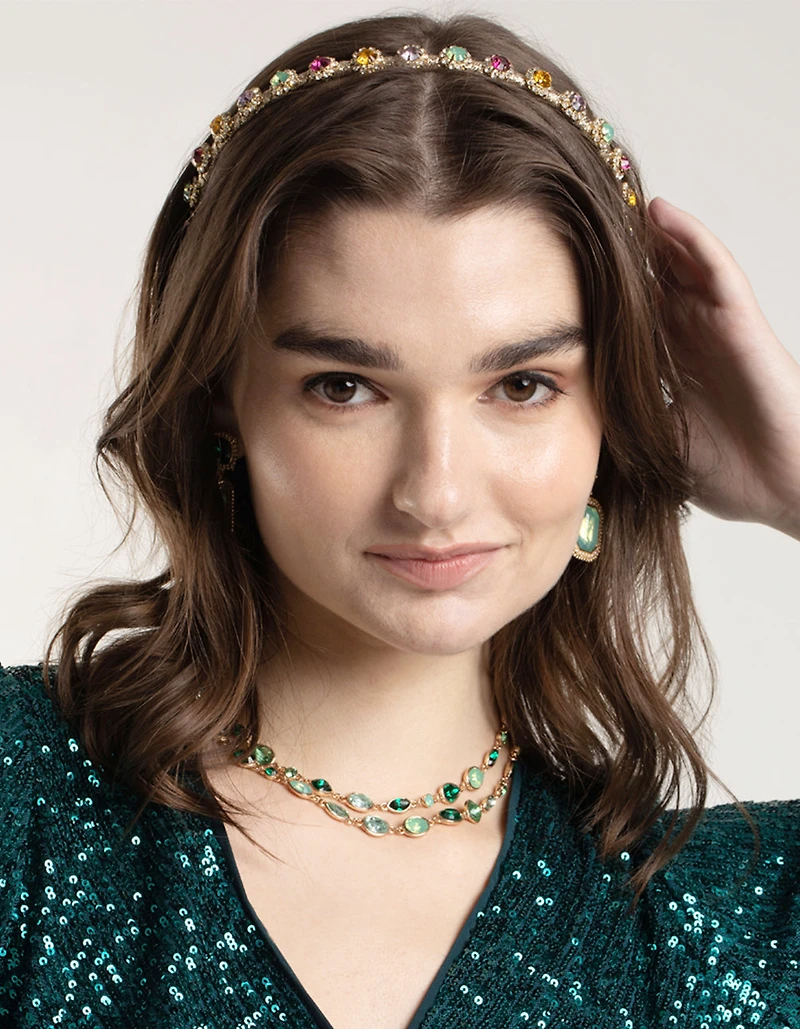 Mixed Stone Diamante Headband