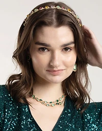 Mixed Stone Diamante Headband