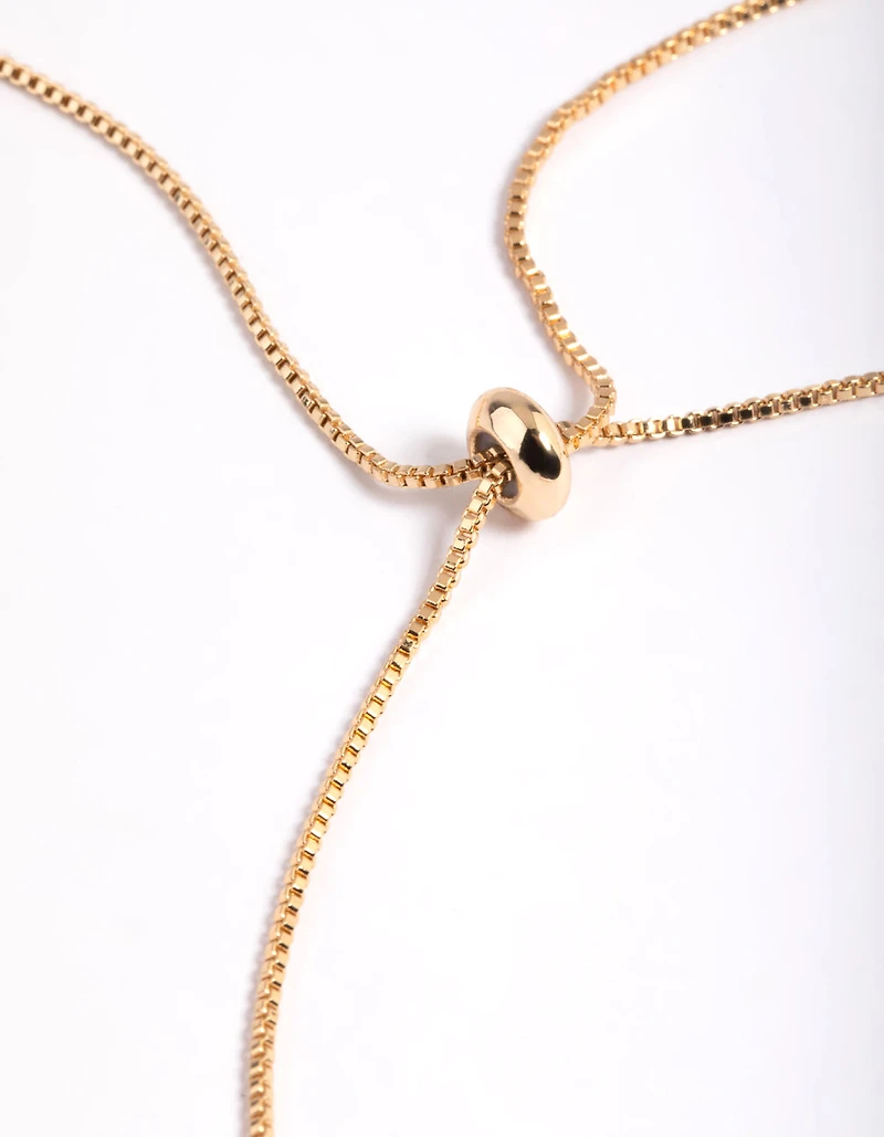 Diamond Simulant Gold Baguette Earrings & Necklace