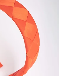 Orange Crossweave Headband