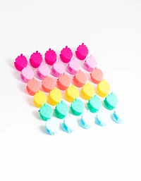 Mixed Strawberry Mini Claw Clip Pack
