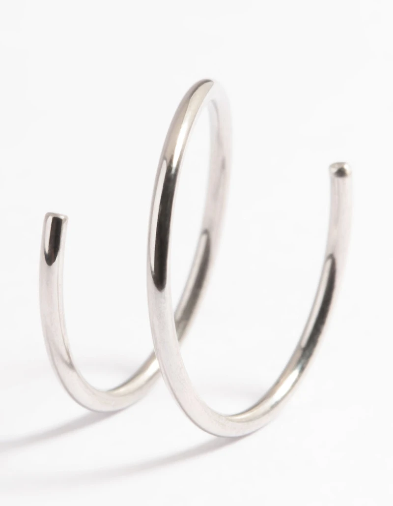 Surgical Steel Double Twist Nose Ring